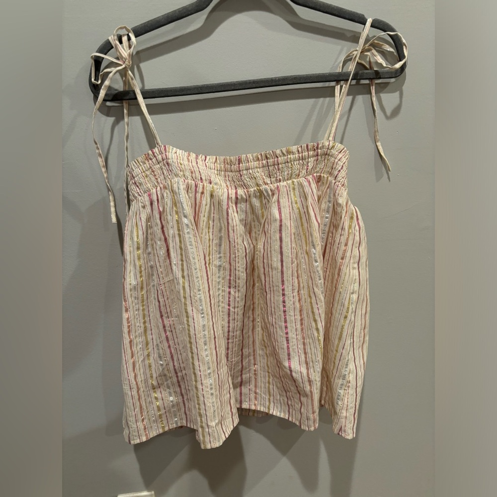 Loft Metallic Tank/ Blouse